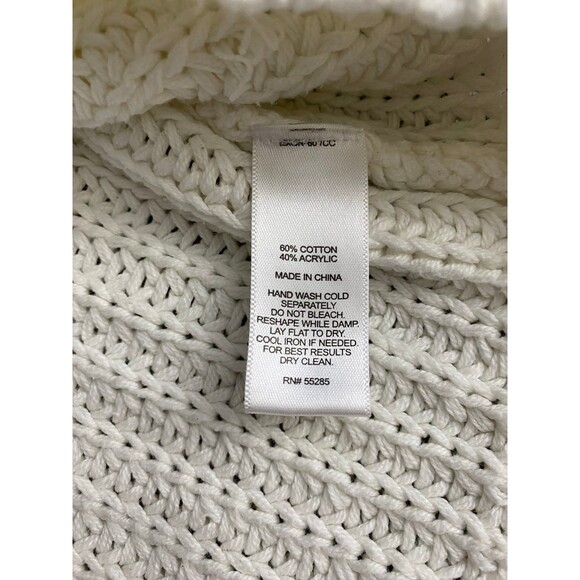 Express One Eleven Cream Cable Knit Sweater – Size XS/S - Picture 6 of 6